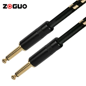 6 ft 1/4 Inch Professional Cable for Guitar Base Instrument Wire 6.35mm Male to Male Mono Jack TS Cable