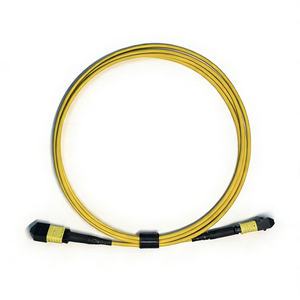 MPO OM4 50/125 Multimode Fiber Optic Cable 8 Strand 12 Cores LSZH Fiber Optic Patch Cord
