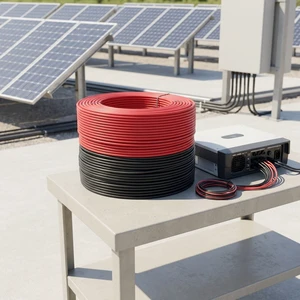 Photovoltaic Cable Solar Cable 4mm2 6mm2 DC PV Wire Tinned Copper XLPO Insulated for Solar Energy System