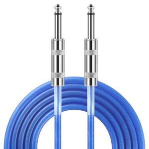 Professional Multicore High Elastic Musical Instrument Copper Wire Blue/Green 3M/6M/10M Guitar Audio Cable
