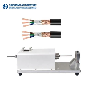 Pneumatic Wire Harness Shielding Braid Cutter Cable Metal Mesh Cutting Machine for 2-35mm2 Shielded Wire Processing Equipment