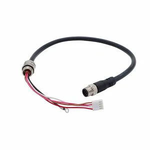 M12 Connector a X D Code 4 8 Pin Plug Profinet Ether CAT5E Ethernet Cat6 Cable Assembly Shielded Wire Harness