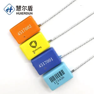 HED-CS117 Adjustable Disposable Cable Lock Seal Pull Tight Cable Seal For Trailer