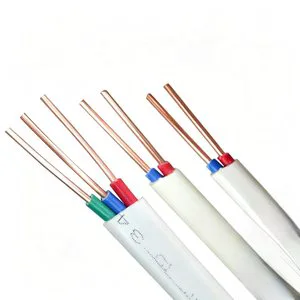 Environmentally Friendly PVC-insulated BVVB Sheathed Cable 3*1.0/1.5/2.5 Mm², Low Resistance, for Building Wiring