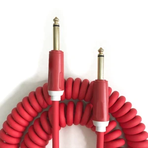 9M Colorful Coiled Electric Guitar Cable Leads Bass Cable Spring Instrument Guitar Cable