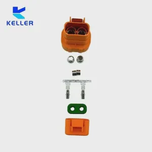 New High Voltage 2-Pin Metal Shielded Hvc2p63fs Outlet/Inlet Plug Wiring Harness Assembly for Automotive System
