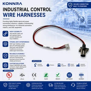 Industrial Automation Signal Power Wire Harness Connector Assembly Copper Core PVC/PTFE/PBT/Nylon for Computer Home Appliance