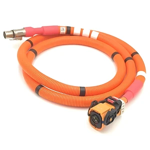 Manufacturer Wholesale Customized Orange EV Charging Cable 1500V High Temperature Resistant Copper Wire Harness for Automobile