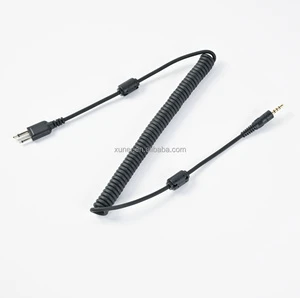 TRRS to K1 180 Degree Straight Head Spiral Cable