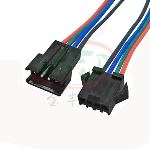 Factory Custom-Made Copper Core Automotive Wire Harness 600V Rated PVC/Silica Gel Insulation Car DVD Player Bus Air Conditioner