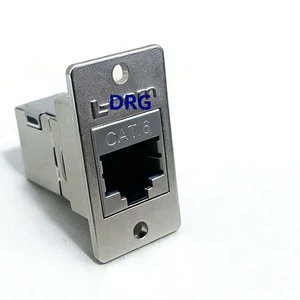 Cat5 & Cat6 Ethernet Keystone Jack Network Rj45 Female Connector with Copper Contacts & ABS Housing