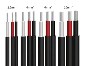 Qianli Power Station Solar Panel Cable DC Solar PV XLPO Tinned Copper Wire 1.5MM-35MM Sizes with XLPE Insulation