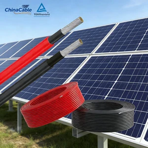 1.5mm PV Solar Cable10mm 16mm Twin Core 2Core Solar Battery 50mm Inverter Connection