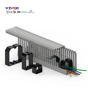 Low Smoke Halogen Free Trunking Cable Electric Wire Slot Cable protection Slot 25*25 30*30 40*25 40*40 65*25Wiring Ducts