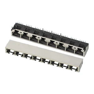GLGNET 1 Port Multi port 8P8C POE Rj45 Modular Jack 5G 10G POE+ RJ45 Pcb Jack 10 Pin Female Connector Connecteur Rj45 Connector