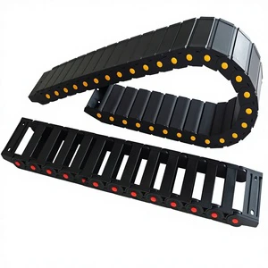 TEZ25 Series RUIAO Brand CE/ROHS Certified A-NYLON P66 Material Factory Supply Bridge Enclosed Flexible Energy Chain for