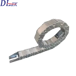 Fully Enclosed Type Flexible Stainless Steel for for CNC Router Machine Tools Wear Resistant Silver Color Customized