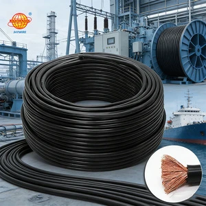 Rubber Insulated YH Copper Stranded Conductor 450/750V Electric Machine High Flexibility Welding Machine Cable