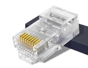High Quality Transparent Male 8P8C RJ45 Connectors for CAT5/CAT5E/CAT6 Cables