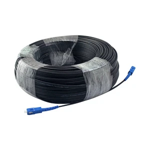 NiuBen NB-D003 SC UPC Outdoor Optical Fiber Sheath Cable 1 Core 3 Steel Wire Home Single Mode Telecom Grade