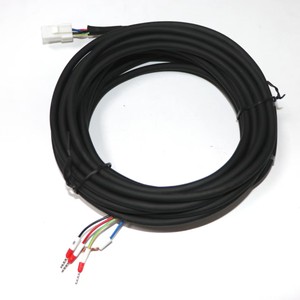 Drag Chain Servo Motor Power Cable Assembly Flex Shielded Wire Harness with Connector, Oil Resistant for Industrial Automation