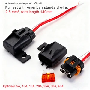 Customized OEM/ODM Cable Motorcycle Electronic Wiring Harness IP67 Waterproof Fuse Box Automotive PBT/PVC 24V 5A-40A