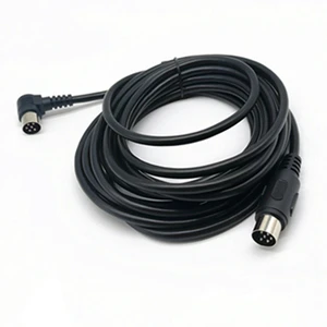 Factory OEM Electronic MIDI Audio Cable PVC Jacket Big DIN 6P Male to Female Guitar Cable HONSHI CM-DIN06VR5000B01