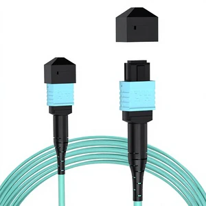 VANDESAIL MPO 12 Core OM3 Multimode Fiber Patch Cable 6m MTP Compatible For QSFP Transceiver Network China