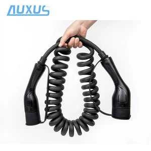 Factory Direct Spiral Type 2 to Type 2 EV Charging Cable 32A 1 Phase