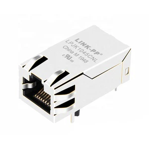 RJ45 Jack with Magnetics Gigabit Networking Connector RT5-1030K51F