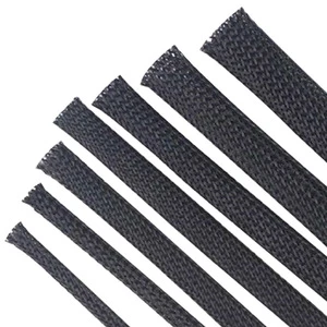Diameter 2mm Width After Flattening 3mm Self-winding Braided Opening Textile Sleeve Flame Retardant Nylon Car Wire Harness Prot