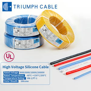 UL3239 300V-20000V 200℃ Tinned Copper Ultra Flexible Electrical Wires High Temp Ultra Soft Silicone Cable For Robot Arm Drone