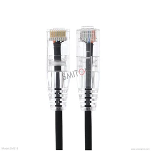 High Quality Slim Cat6 Cable Round Slim Cat 6 Patch Cable Bare Copper Cat6 Thin Patch Cables