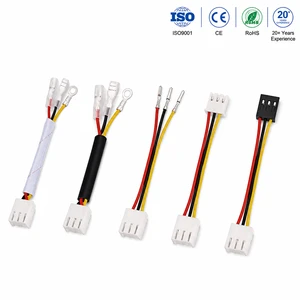 OEM Custom 3 Pin Wire Harness Assembly with Ring Terminal Electrical Cable for Industrial Equipment Power Connection