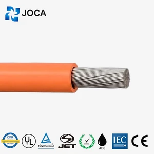 JOCA Solar Battery Cable UL10269 12AWG 3.9mm Diameter DC1000V Flexible Stranded PVC Insulated Tinned Copper Power ESS Cable
