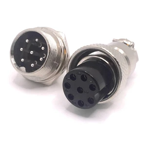 Supply 8-Pin Male Panel Mount Socket and Female Cable Plug Aviation Connectors GX16 Product Category Circular Connectors