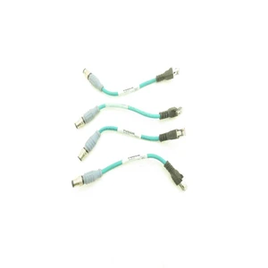 PLC RSSD RJ45S 441 0.2M Industrial Ethernet Cable 4 Pin M12 to RJ45 Lot of 4