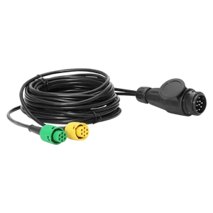1 to 2 Trailer Cable 15 Core to 2x7 Pin Straight Extension Cord for Truck RV Tractor