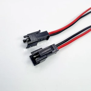 Custom SM2.54 2 3 4 5 6pin SM Male & female Led Connector 2pin/3pin/4pin/5pin 6pin Wire cable pigtail Plug Total length