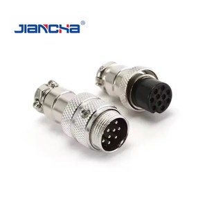 JIANCHA Electrical DF/GX12 Aviat Connectors Wires Cable Waterproof 2 3 4 5 6 Aviation Plug Socket Circular