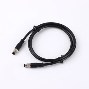 M8-A Type Molded Connector Cable 2/3/4/5 Straight Male/Male Connector Industrial Control Automotive Wiring Harness