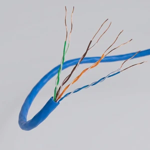 ST Cat5 UTP Ethernet Cable 4 Pairs 0.45mm Pure Copper LAN Cable 305M Blue Heat Resistant