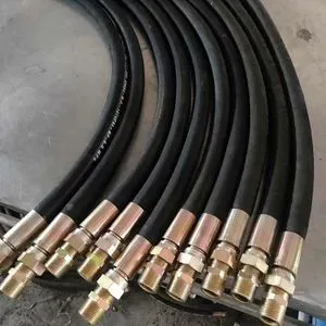 Rubber Covered Steel Wire Braided High Pressure Hydraulic Hose Oil Resistant Heat Resistant Customizable Jingwang Brand Cutting