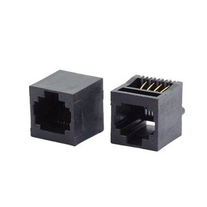 Customized Shielded Ethernet RJ45 Connector PCB 1 Port 8P8C Modular Network Connector with Gold Plating 1.5A 125VAC