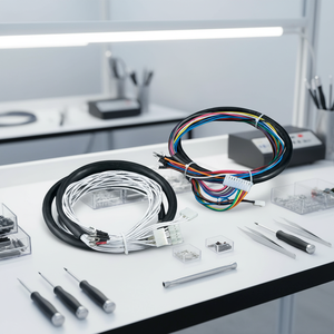 STAR Custom Electronic Industrial Control Wire Harness Copper Core Nylon/PBT/PTFE/PVC IP65 Rating for Industrial Applications