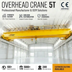 QY Industrial Double Girder Bridge Crane Overhead Travelling Crane Electric Hoists H Beam For Overhead Crane 30 Tons