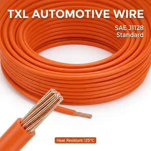 SAE J1128 TXL Automotive Wire 120°C Heat Resistant Wholesale Bare Stranded Copper Cable for Car Wiring Harness OEM Manufacturer