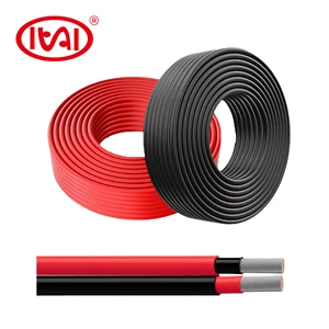 2.5-20mm2 Solar Power Photovoltaic Cable XLPO Insulated 16A Rated Current Tinned Copper Connecting Solar Panels Electric DC