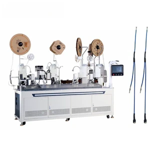 Fully Automatic Multifunctional Wire Harness Assembly Machine 5 Crimping Heads Stripping Length 0.5-8.0mm Front/Rear 22-16