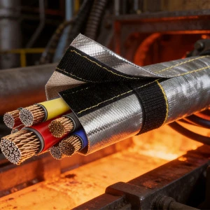 Thermal Insulation Durable High-temperature Resistant Hook and Loop velcro Sleeve for Industrial Production